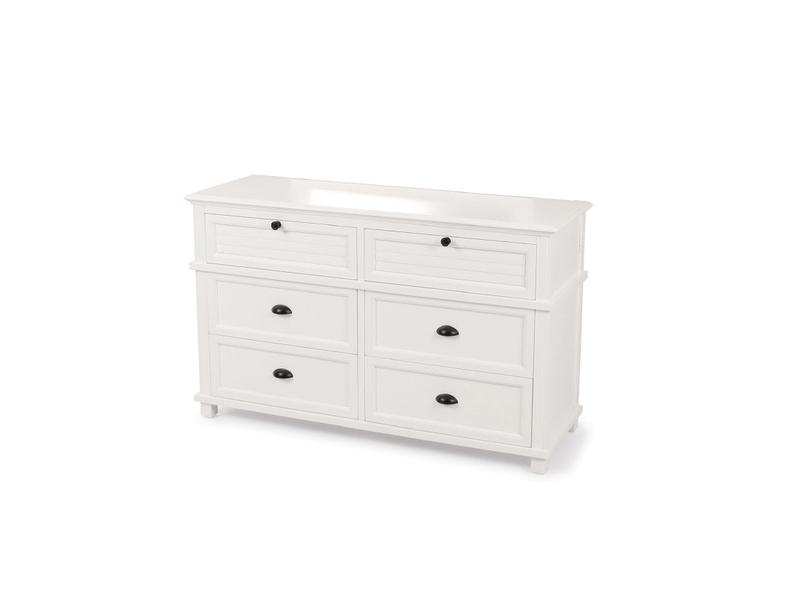 Coastal 6 Drawer Lowboy