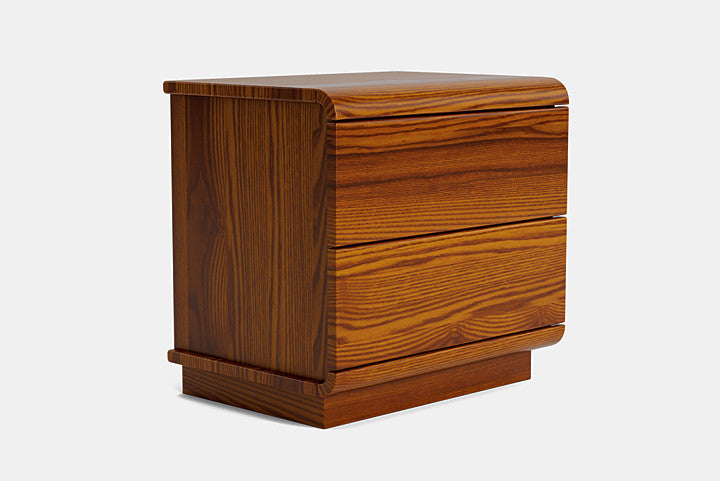 Mythos 2 Drawer Bedside - American Ash