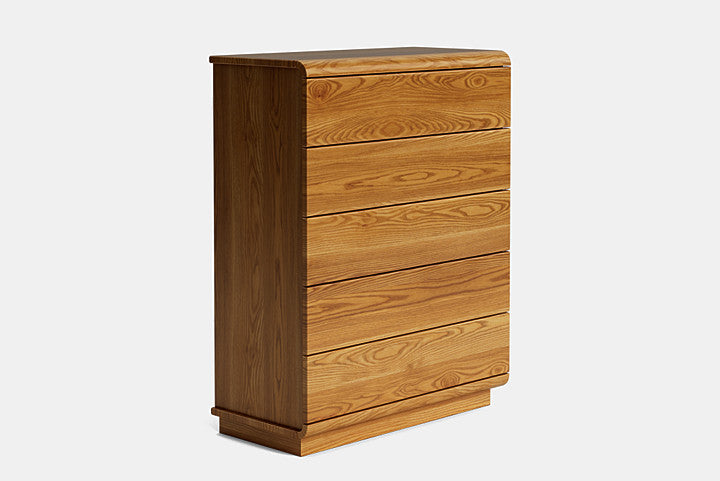 Mythos 5 Drawer Tallboy - American Ash