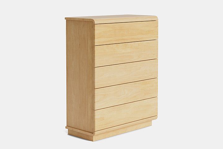 Mythos 5 Drawer Tallboy - Pine