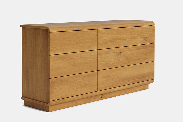 Mythos 6 Drawer Lowboy Large - Pine