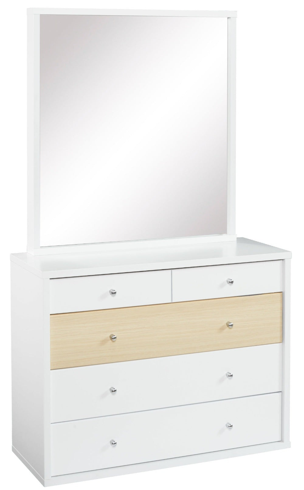 Cosmo 5 Drawer Dresser with Mirror COS-D105