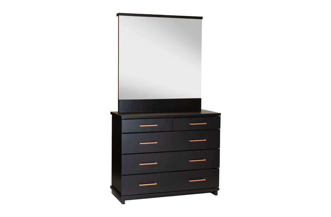 Fox 5 Drawer Dresser with Mirror