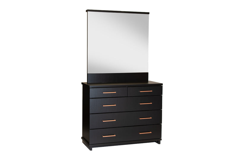 Fox 5 Drawer Dresser with Mirror D105